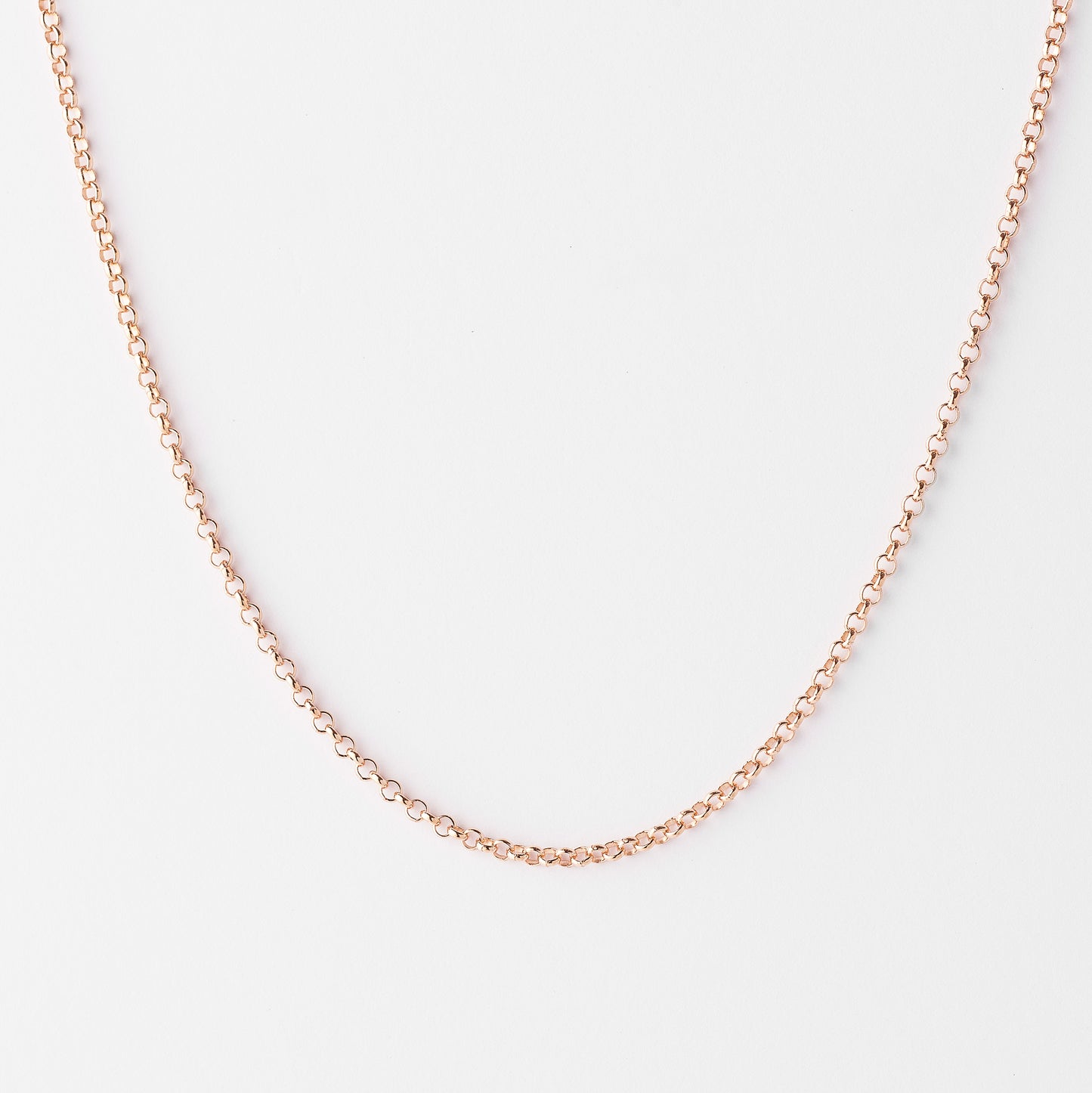 9K Rose Gold Round Belcher Chain