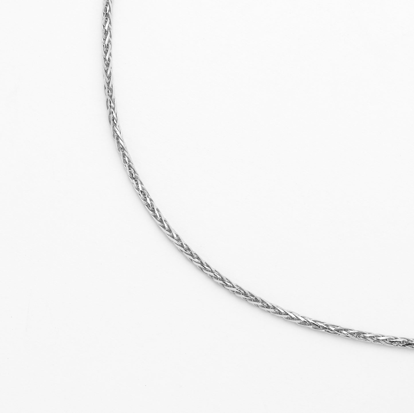 9K White Gold Magic Wheat Chain