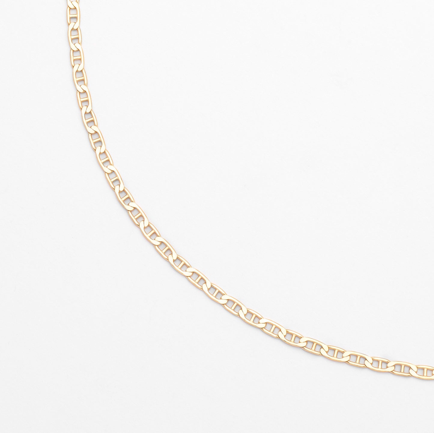 9K Yellow Gold 55cm Anchor Chain 2.3mm