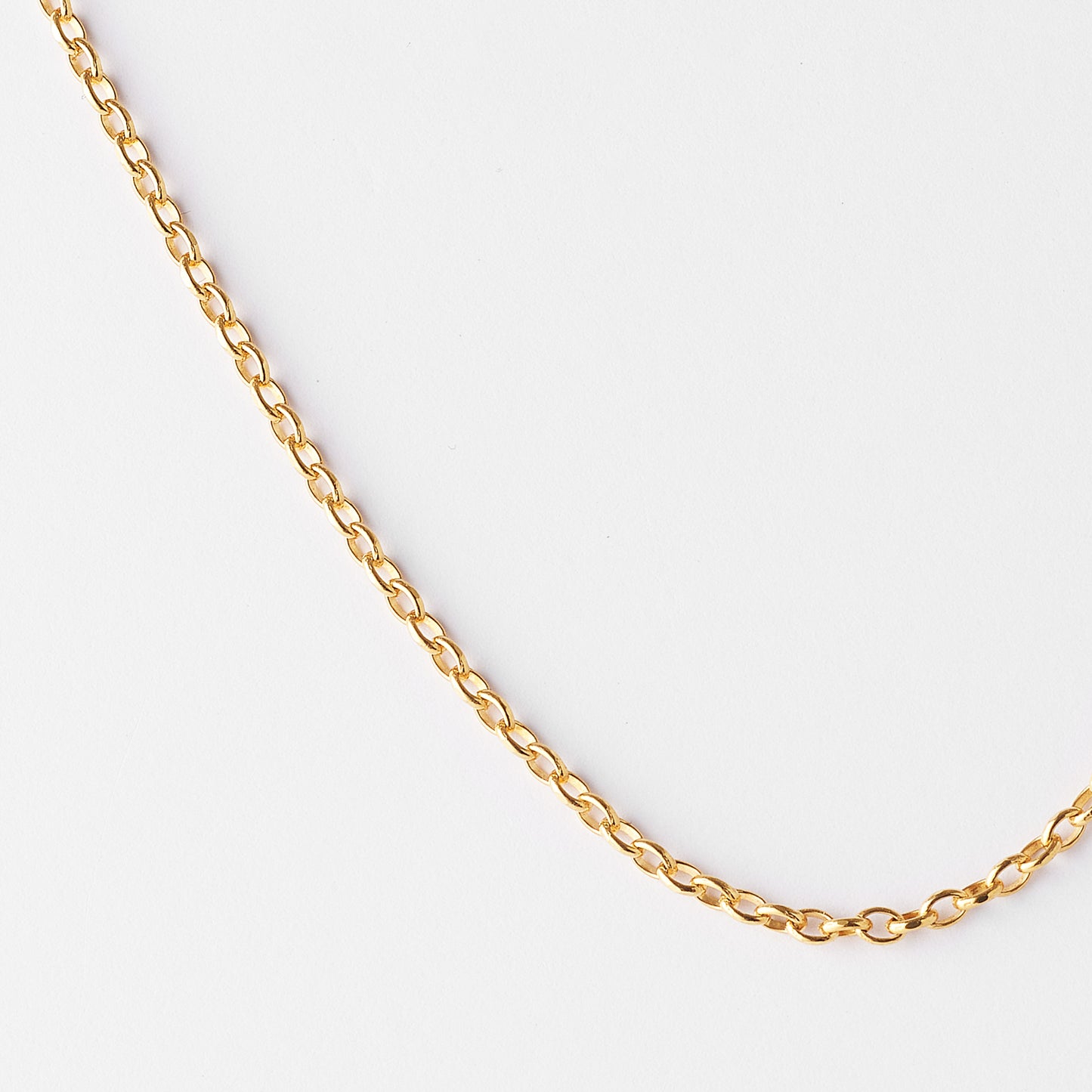 9K Yellow Gold Diamond Cut Oval Belcher Chain