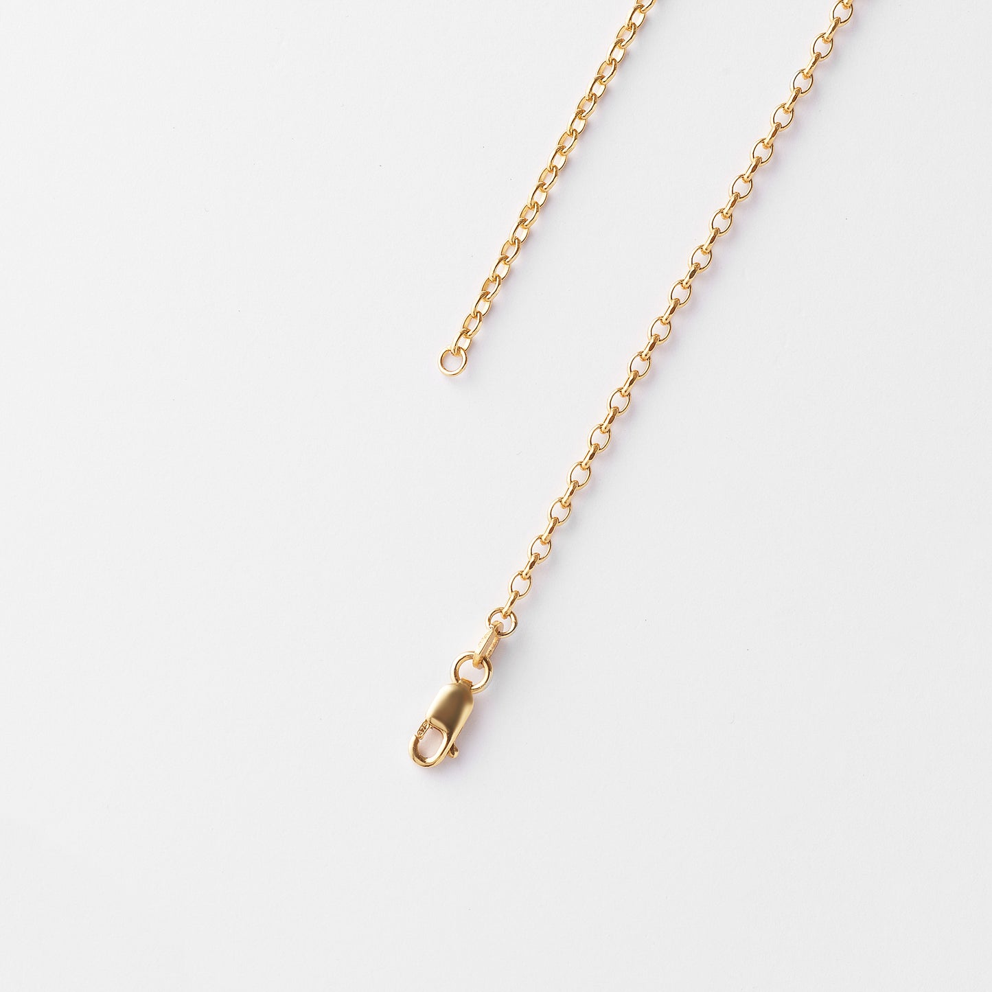 9K Yellow Gold Diamond Cut Oval Belcher Chain