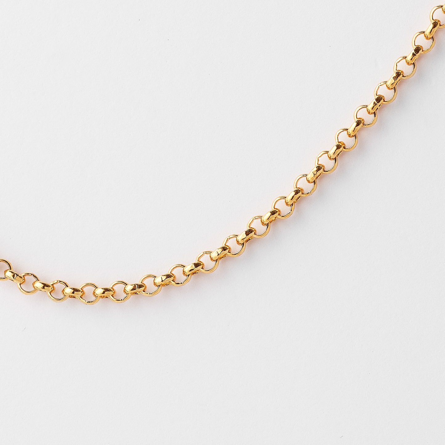 9K Yellow Gold Round Belcher Chain