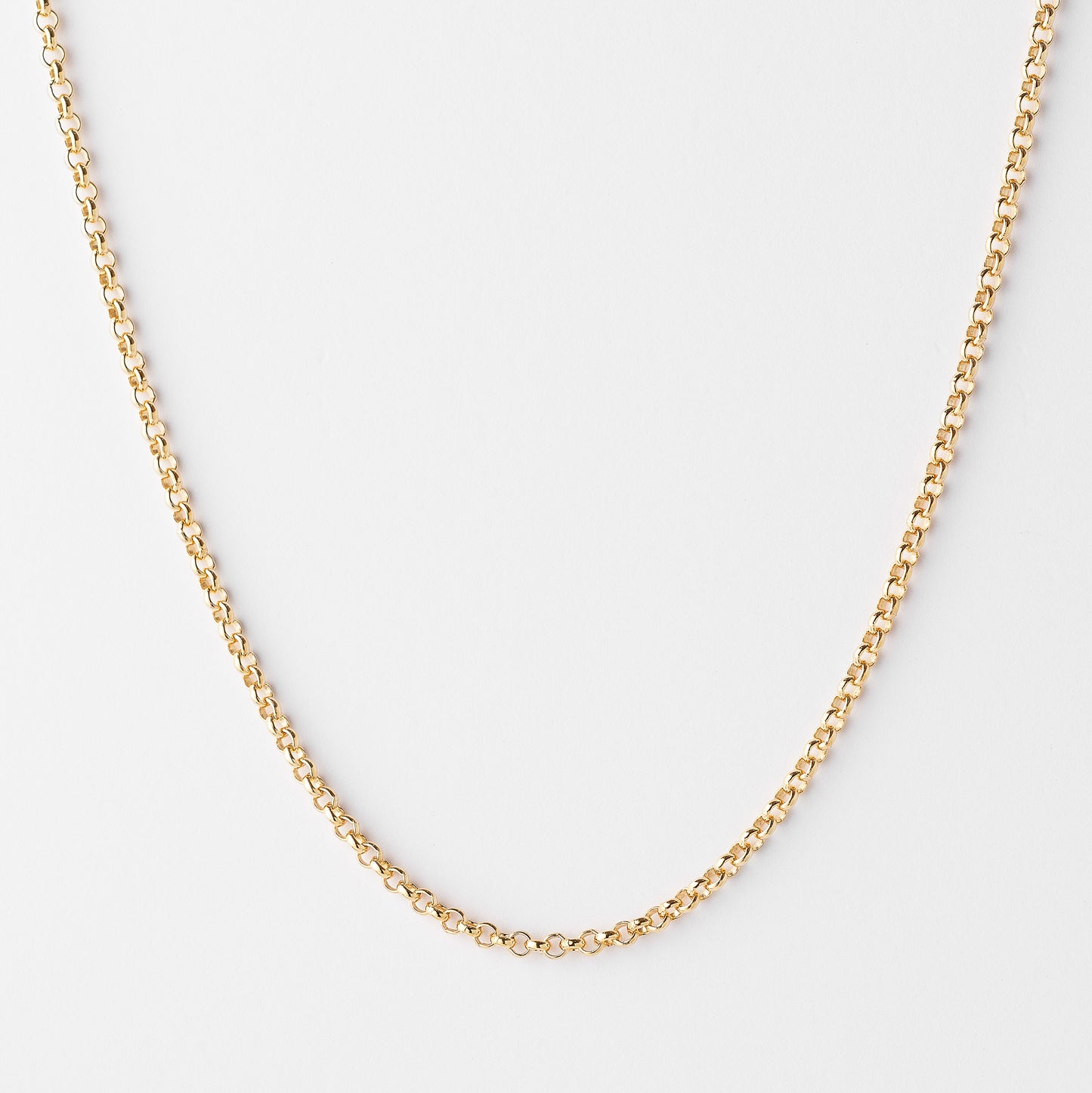 9K Yellow Gold Round Belcher Chain