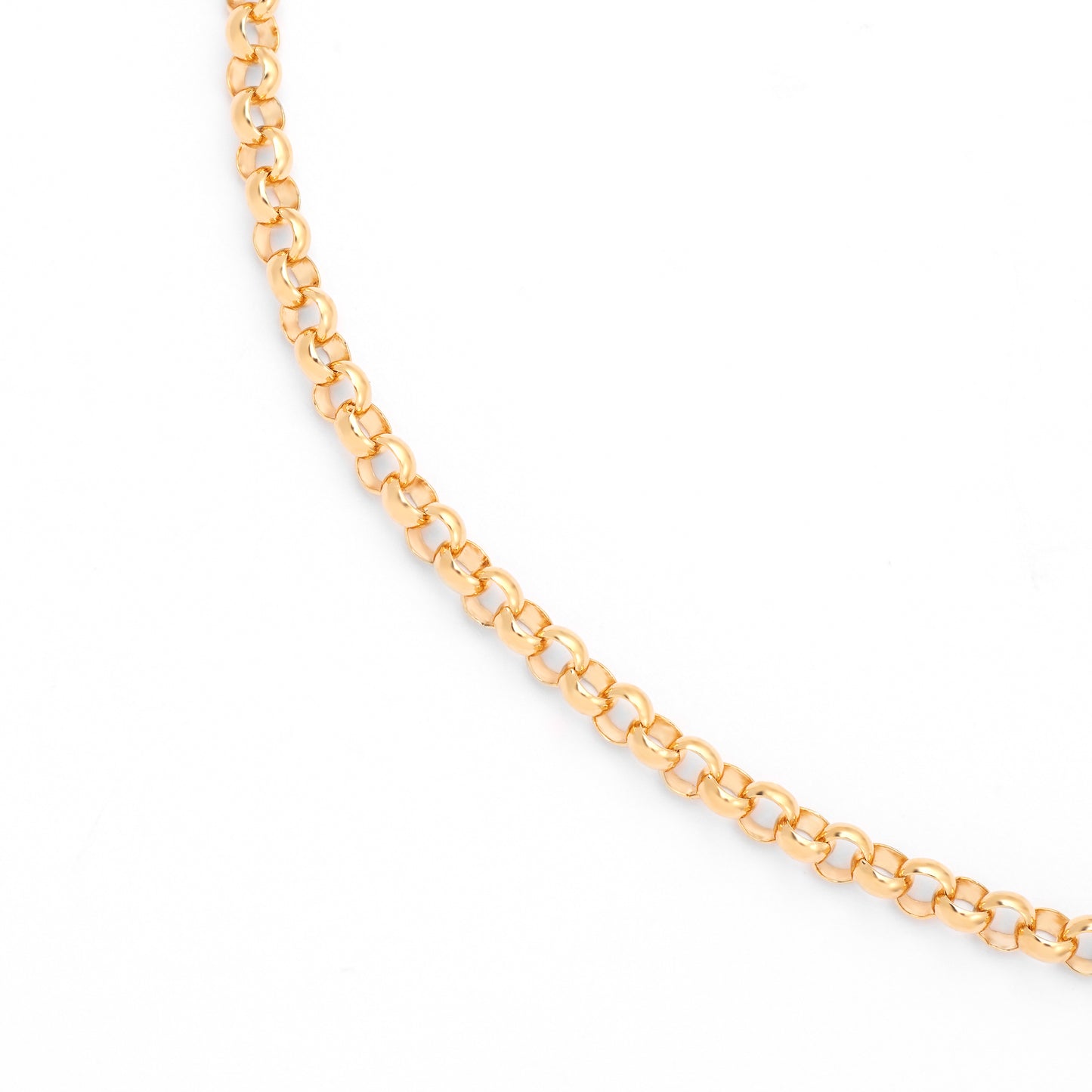 9K Yellow Gold 50cm Round Belcher Chain 5.1mm