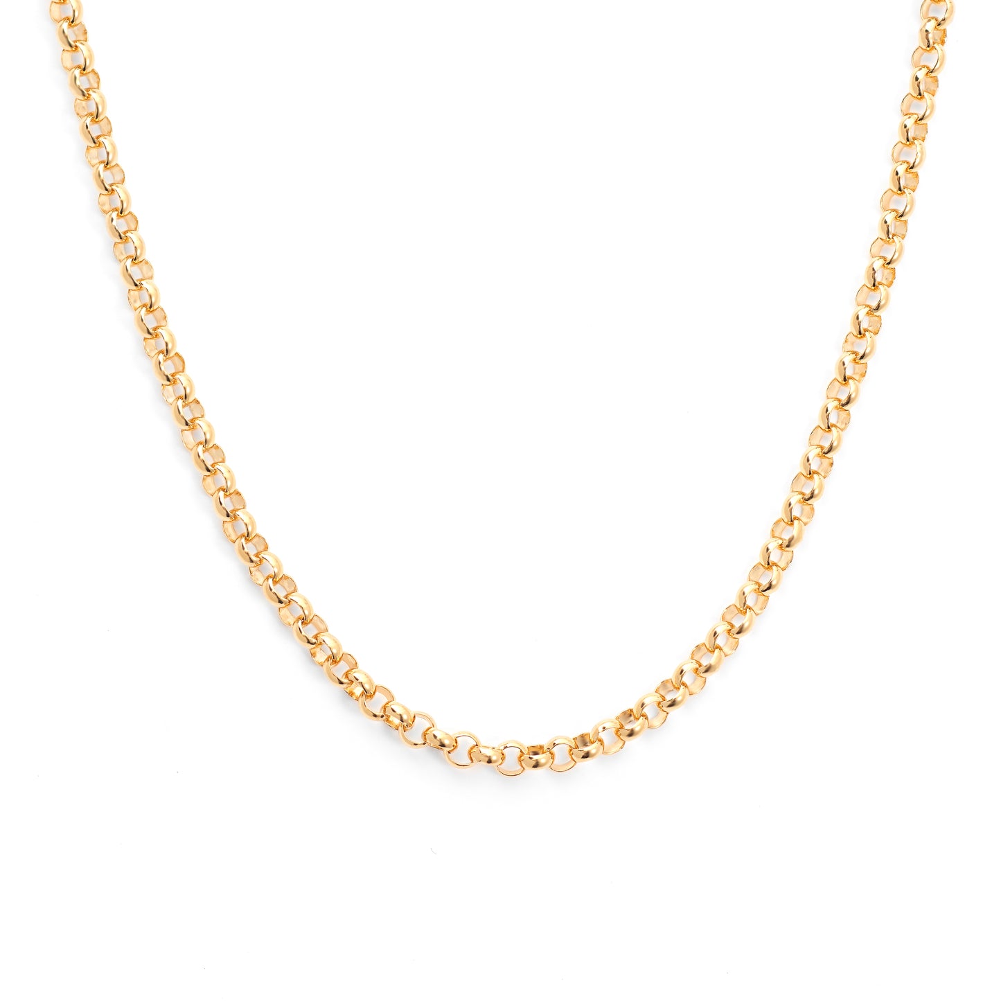 9K Yellow Gold 50cm Round Belcher Chain 5.1mm
