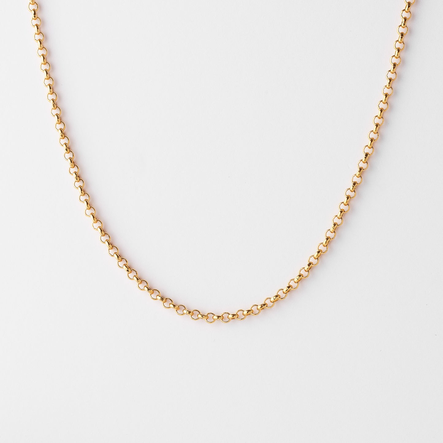 9K Yellow Gold Round Belcher Chain