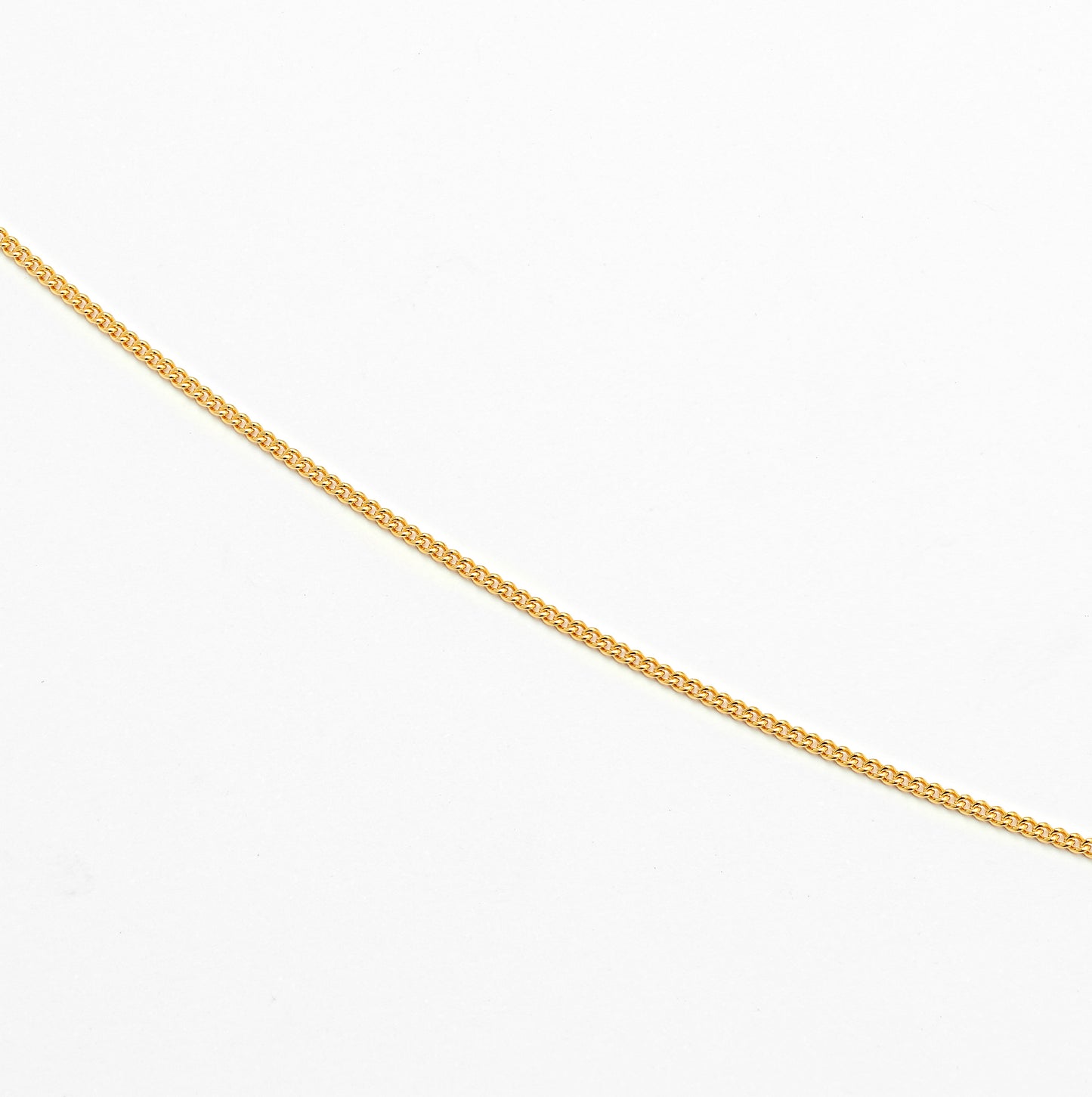 9K Yellow Gold Round Curb Link Chain