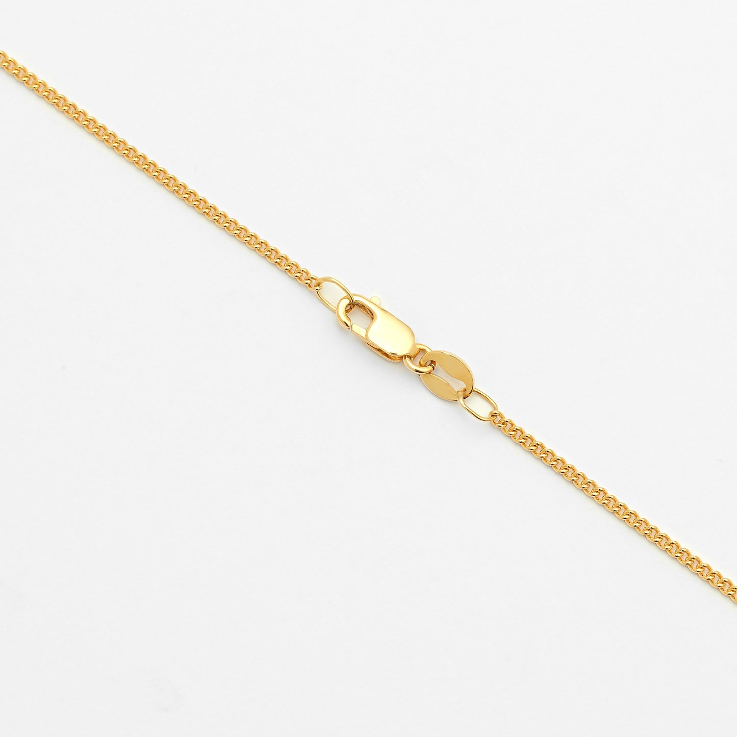 9K Yellow Gold Round Curb Link Chain