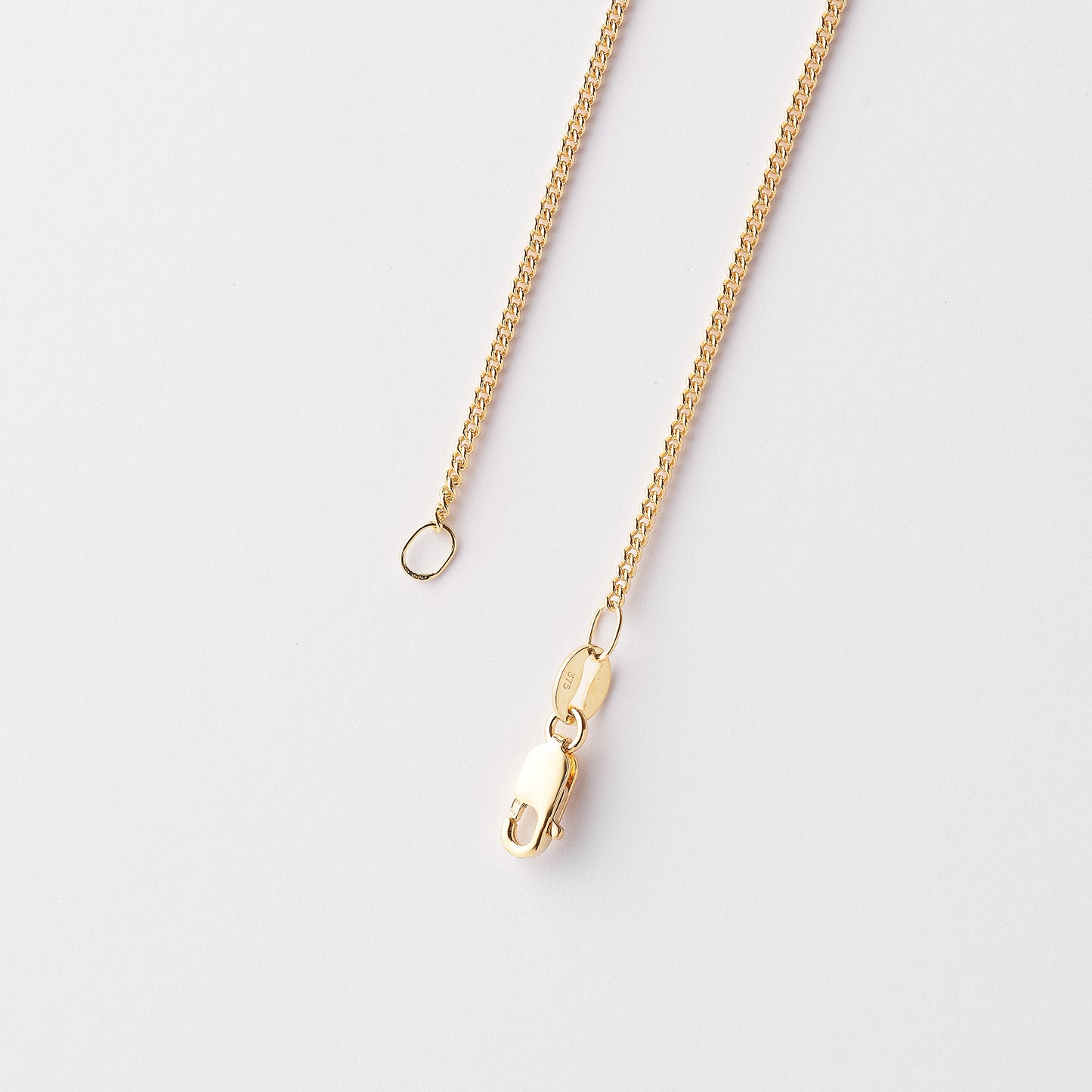 9K Yellow Gold Round Curb Link Chain