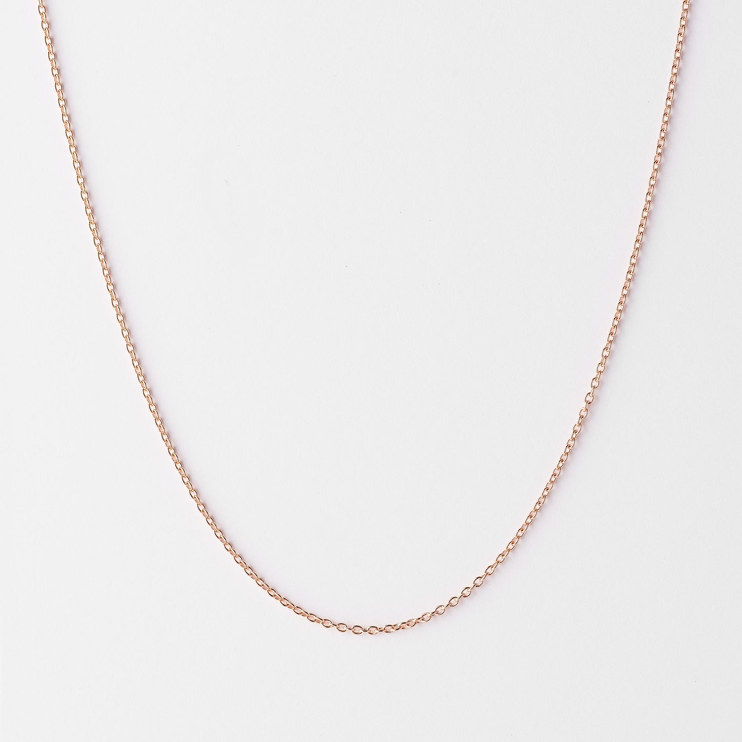 18K Rose Gold Cable Chain
