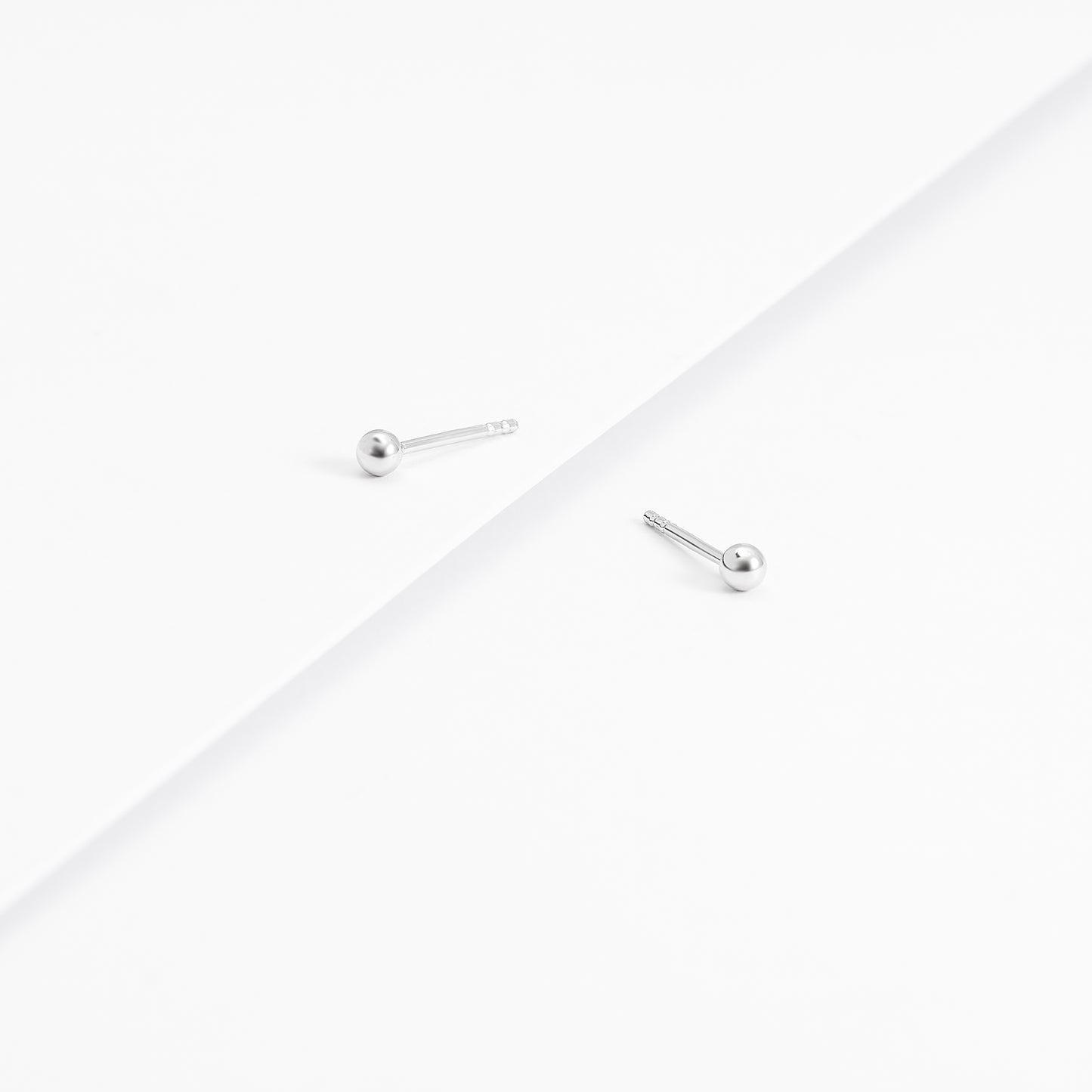 Sterling Silver Ball Stud Earrings