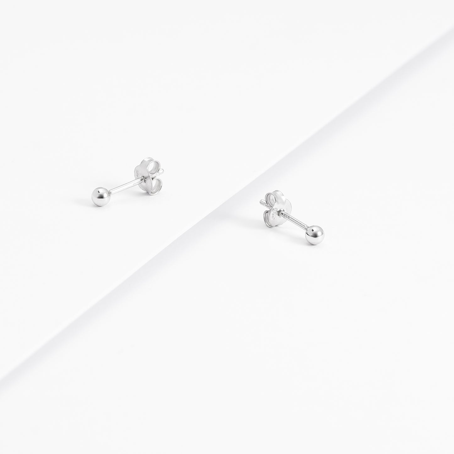 Sterling Silver Ball Stud Earrings