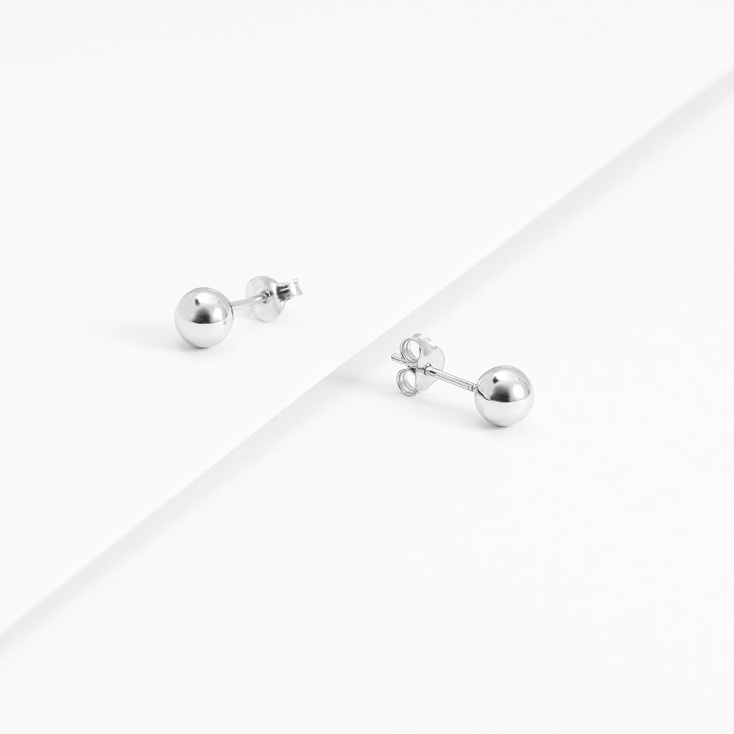 Sterling Silver Ball Stud Earrings