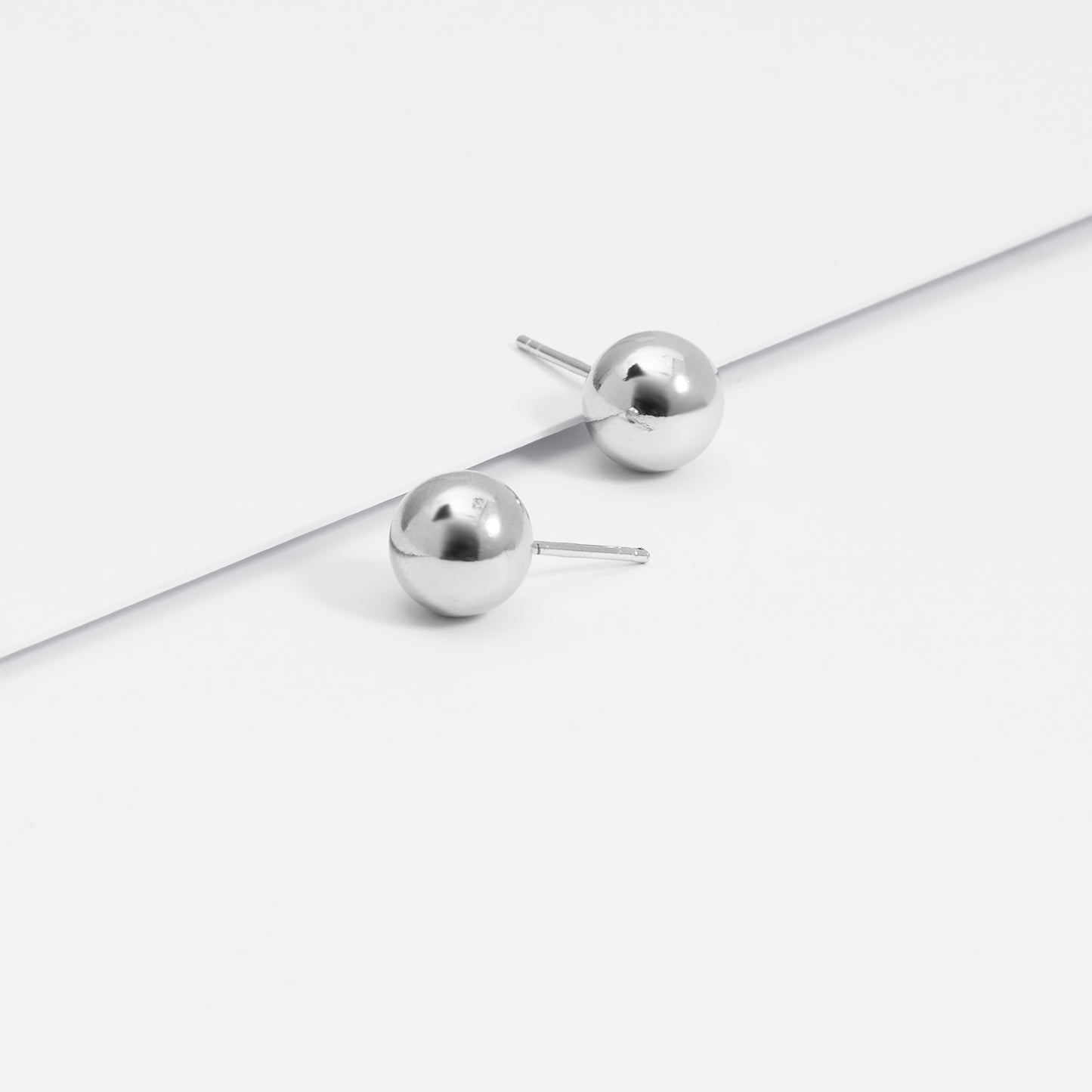 Sterling Silver Ball Stud Earrings