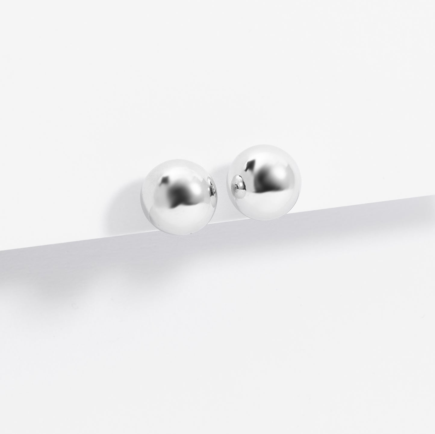 Sterling Silver Ball Stud Earrings