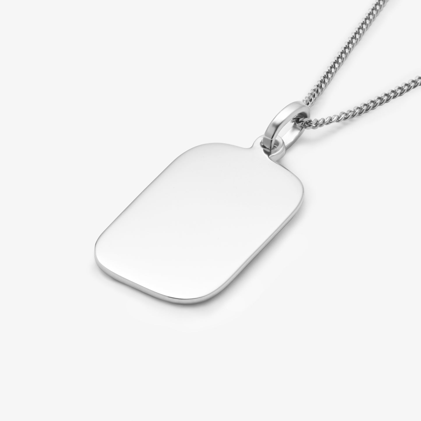 Sterling Silver Engravable Pendant 20x13mm
