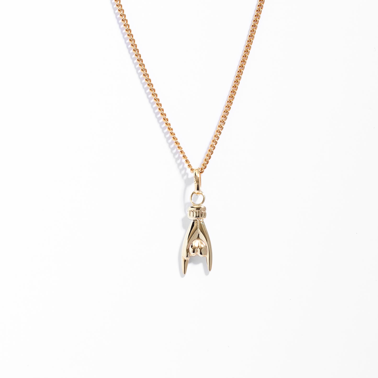 9K Yellow Gold Hand Pendant