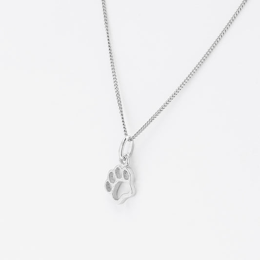 Sterling Silver Paw Print Pendant