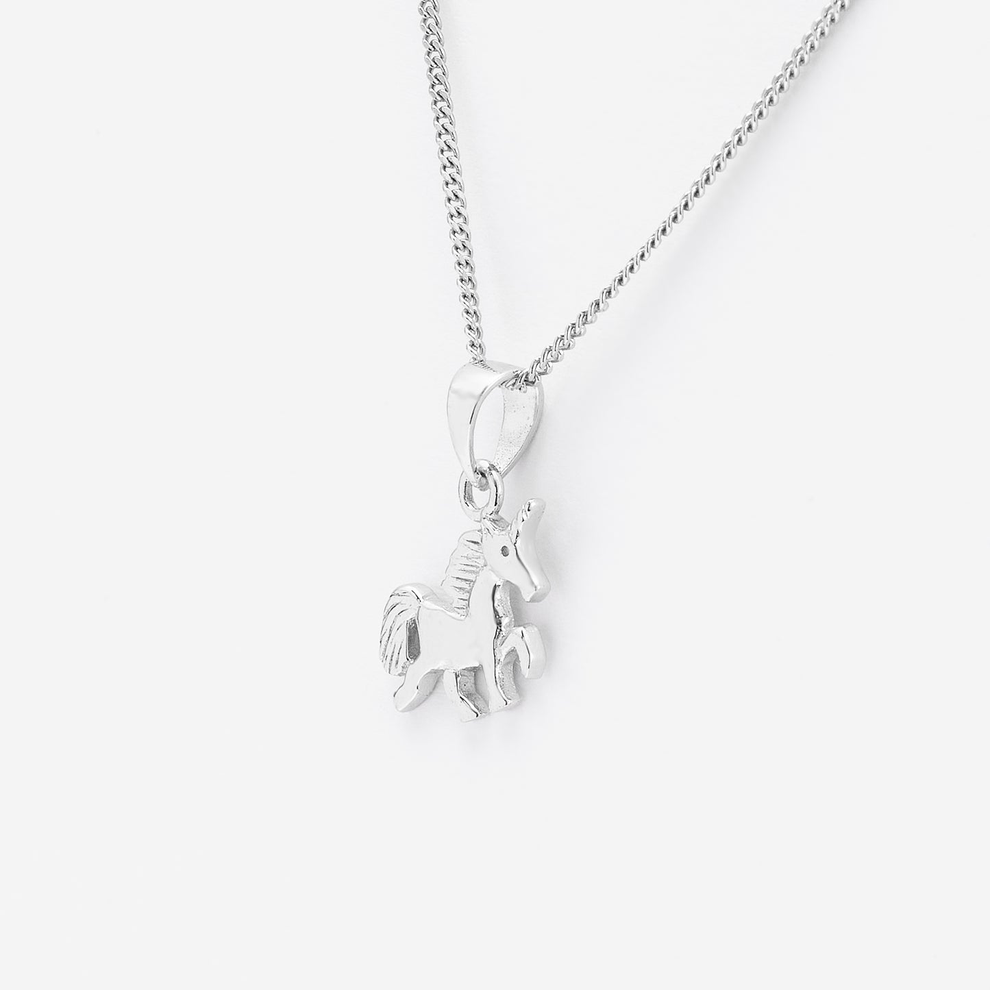 Sterling Silver Unicorn Pendant