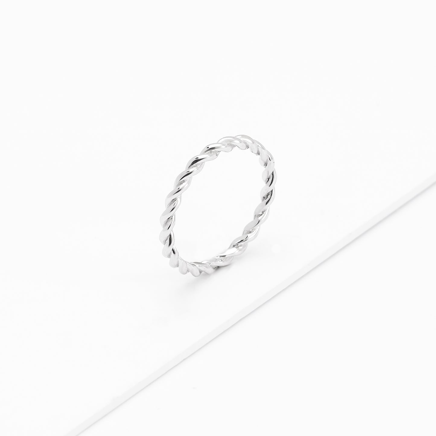 Sterling Silver Twist Band Ring