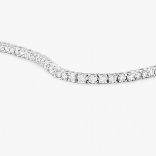 9K White Gold Lab Diamond Tennis Bracelet 2.0tdw