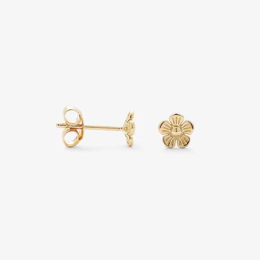 9Y flower stud earrings