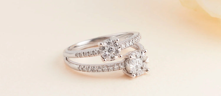 Diamond Cluster Engagement Rings