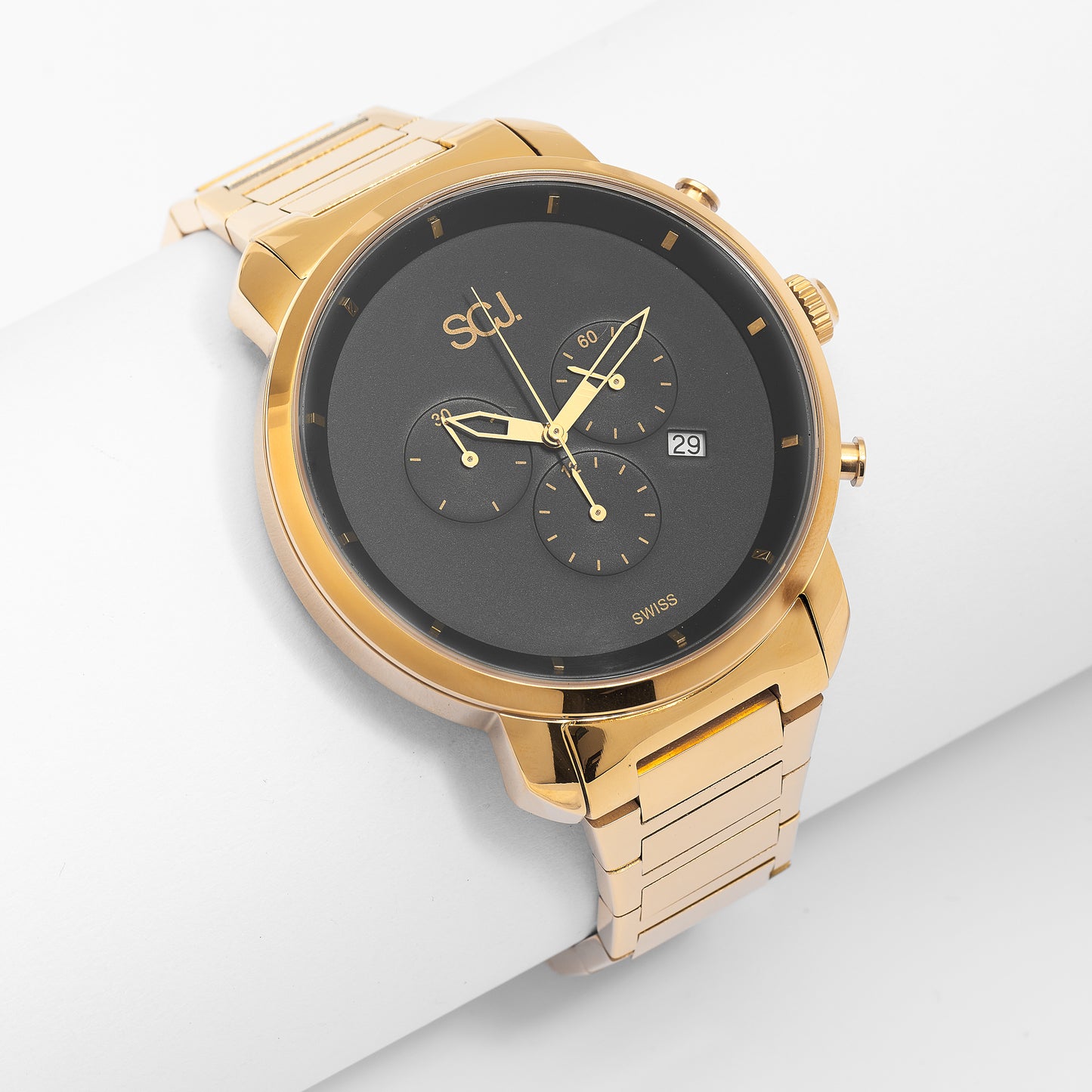 Stainless Steel Gold Tone 45mm Watch