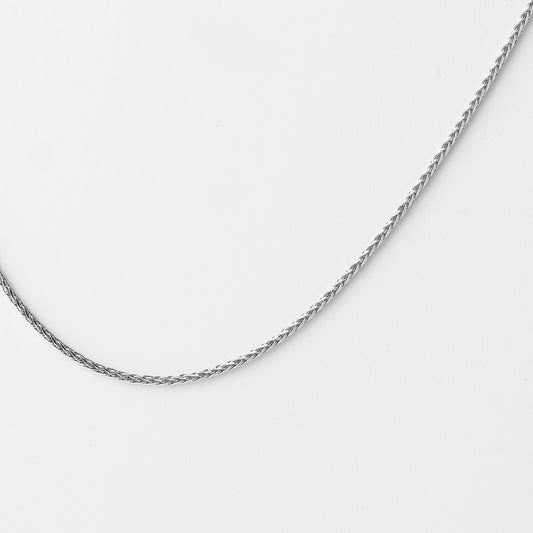 18K White Gold Magic Wheat Chain