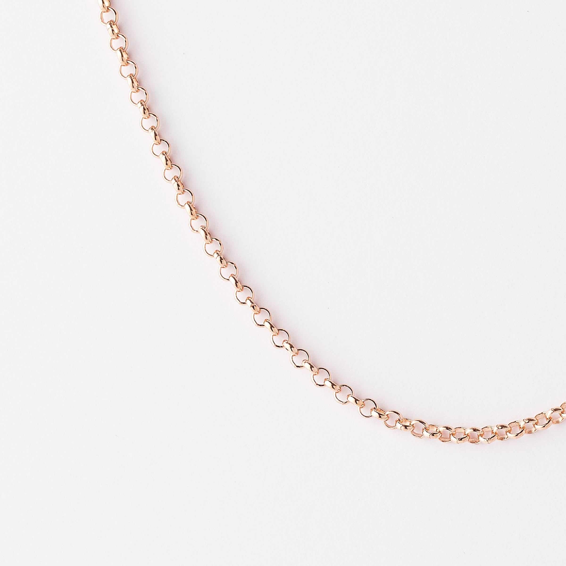 9K Rose Gold Round Belcher Chain