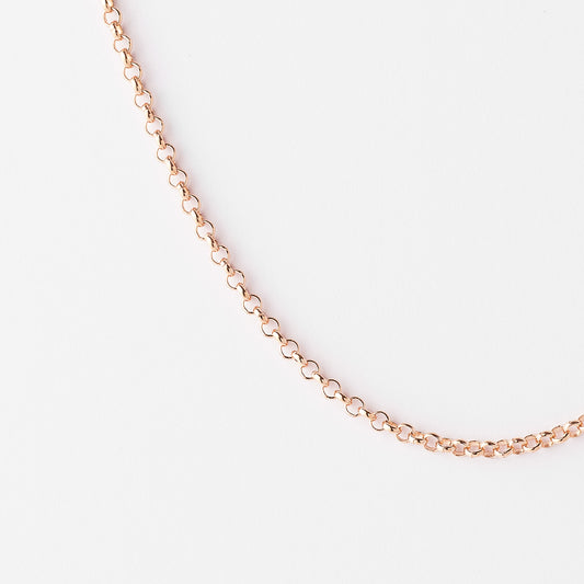 9K Rose Gold Round Belcher Chain