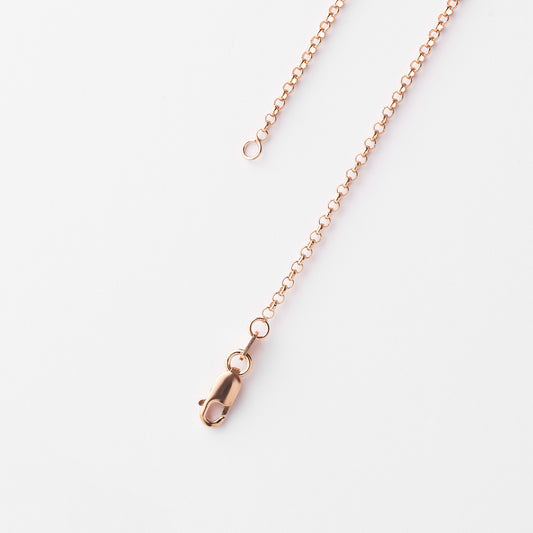 9K Rose Gold Round Belcher Chain