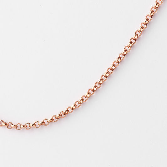 9K Rose Gold Round Belcher Chain