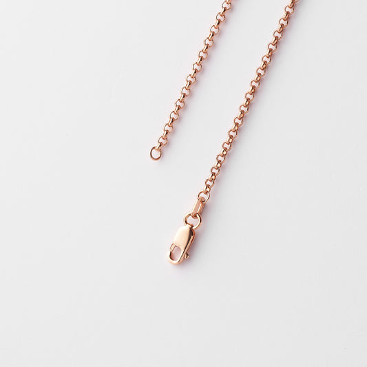 9K Rose Gold Round Belcher Chain