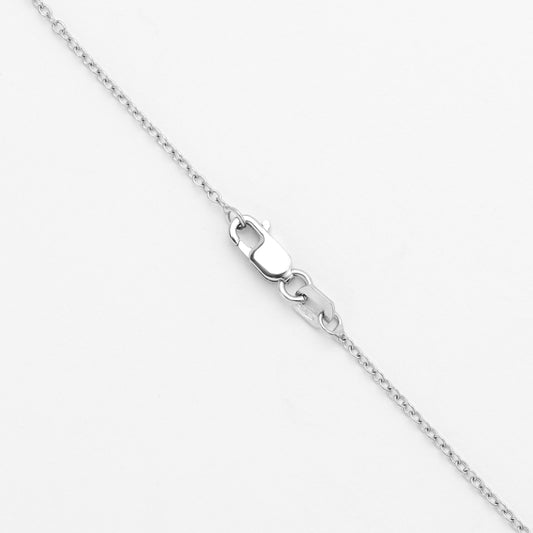 9K White Gold Cable Chain