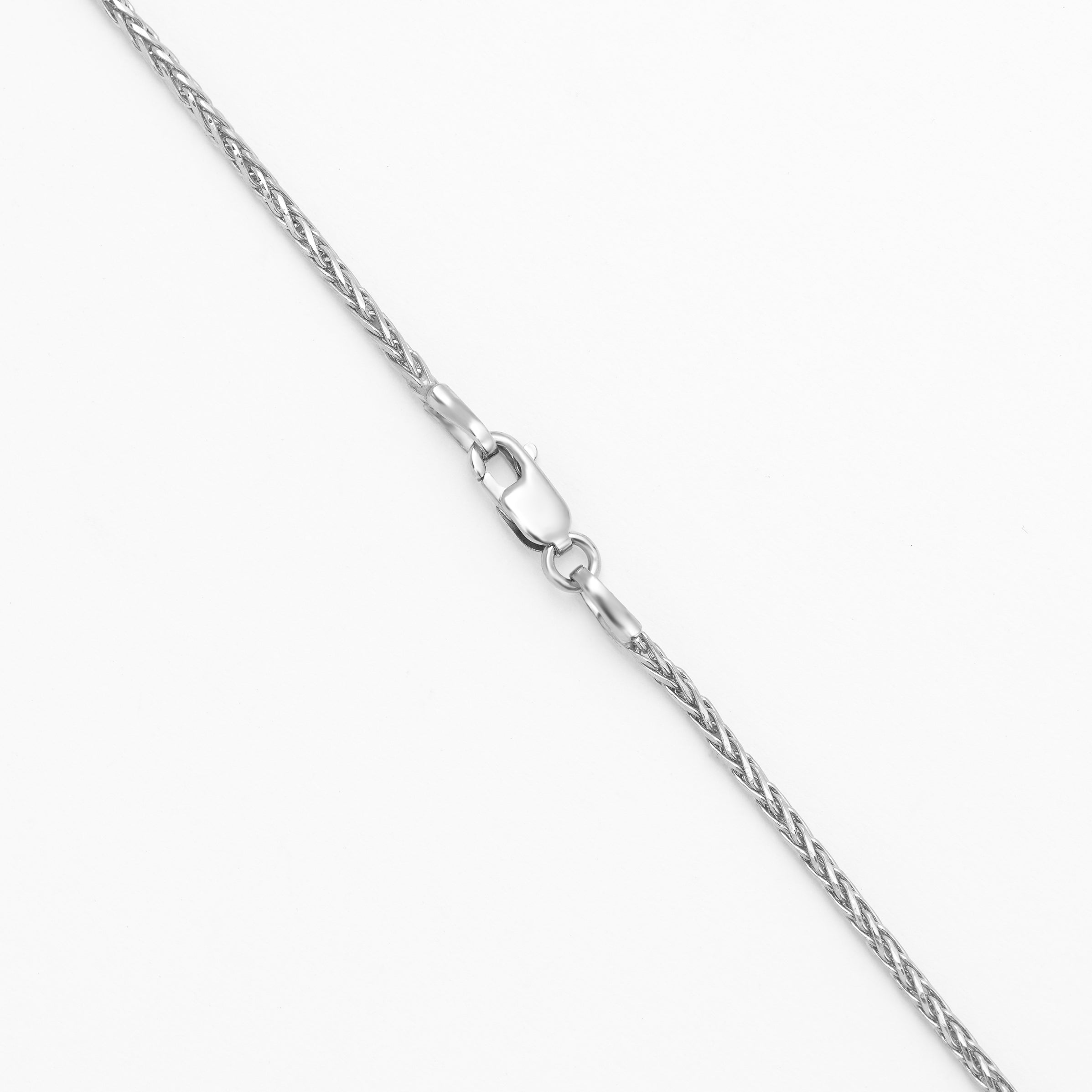 9K White Gold Magic Wheat Chain