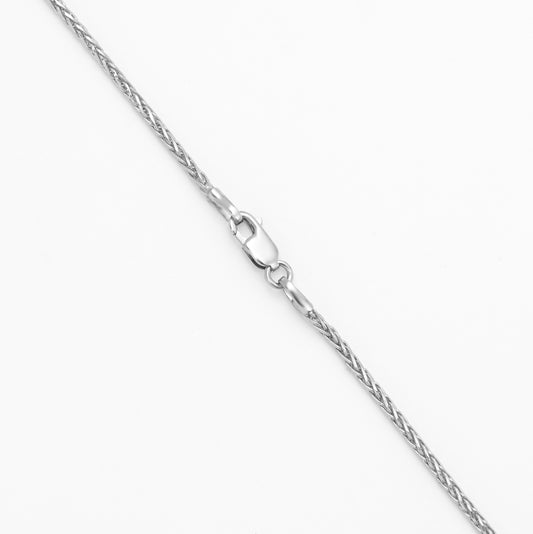 9K White Gold Magic Wheat Chain