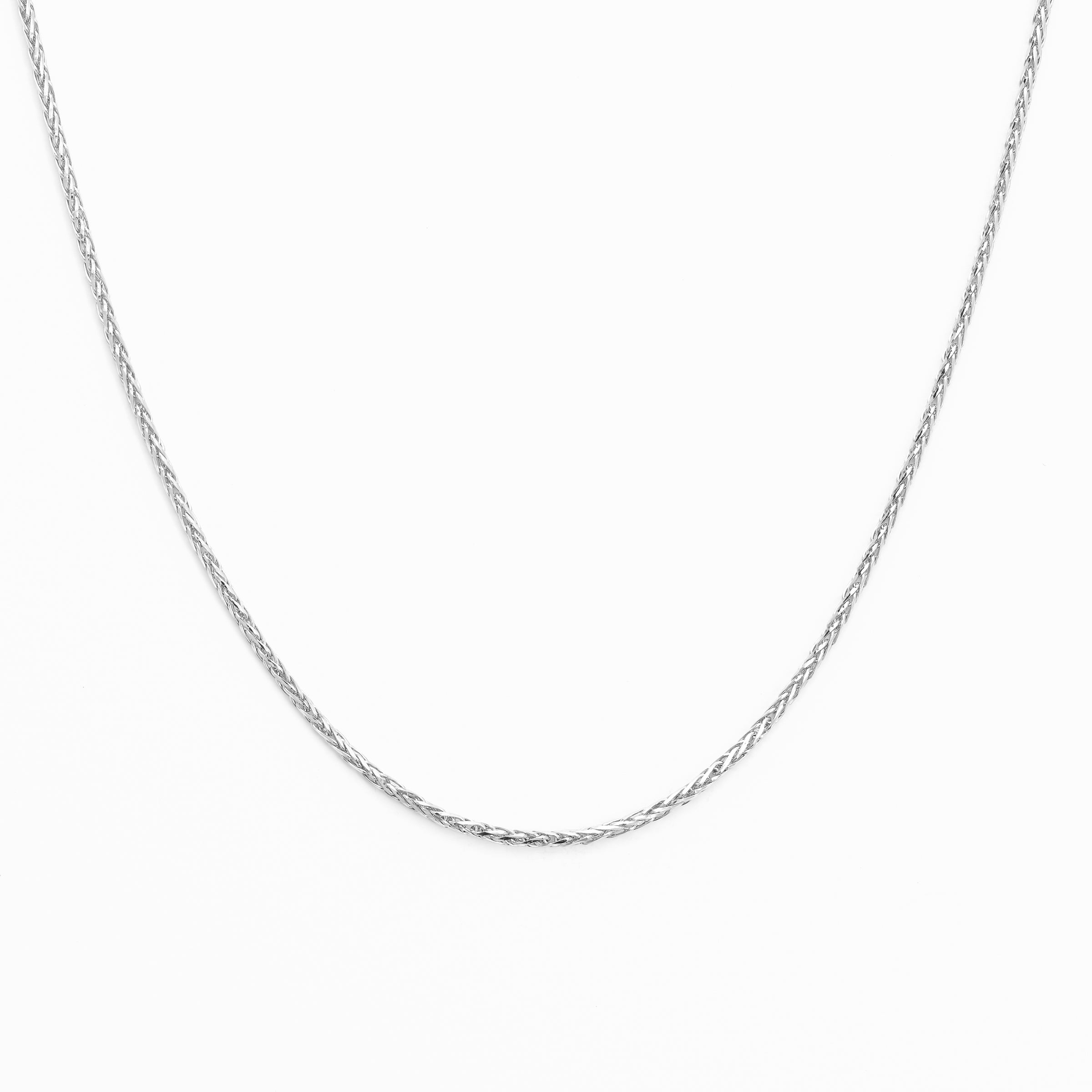 9K White Gold Magic Wheat Chain