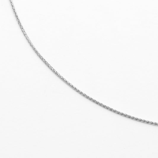 9K White Gold Magic Wheat Slider Chain