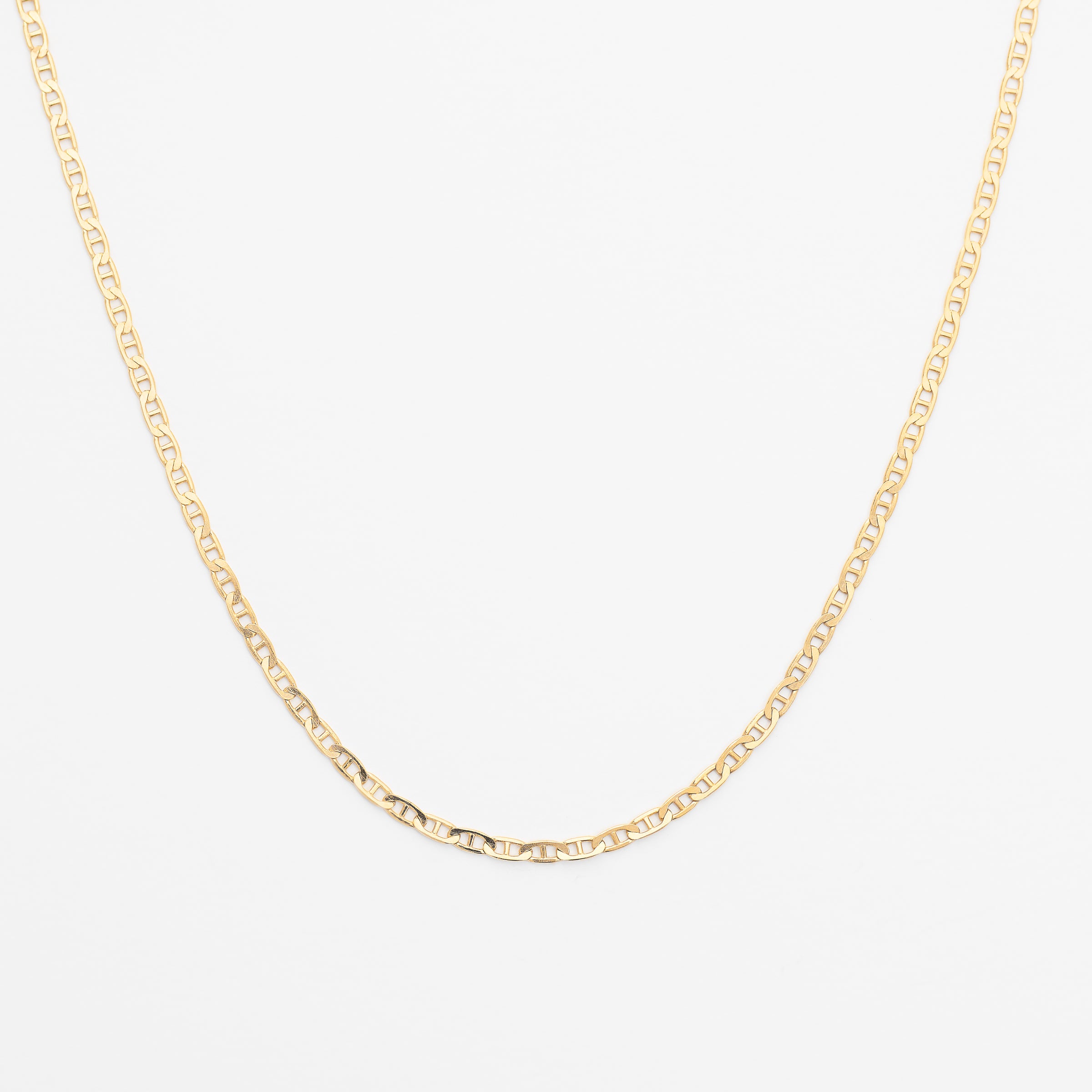 9K Yellow Gold 55cm Anchor Chain 2.3mm