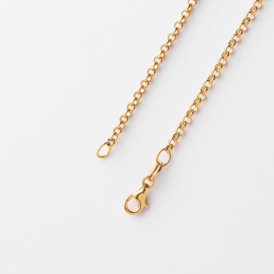 9K Yellow Gold Round Belcher Chain