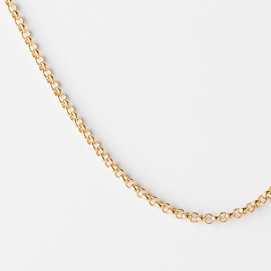 9K Yellow Gold Round Belcher Chain