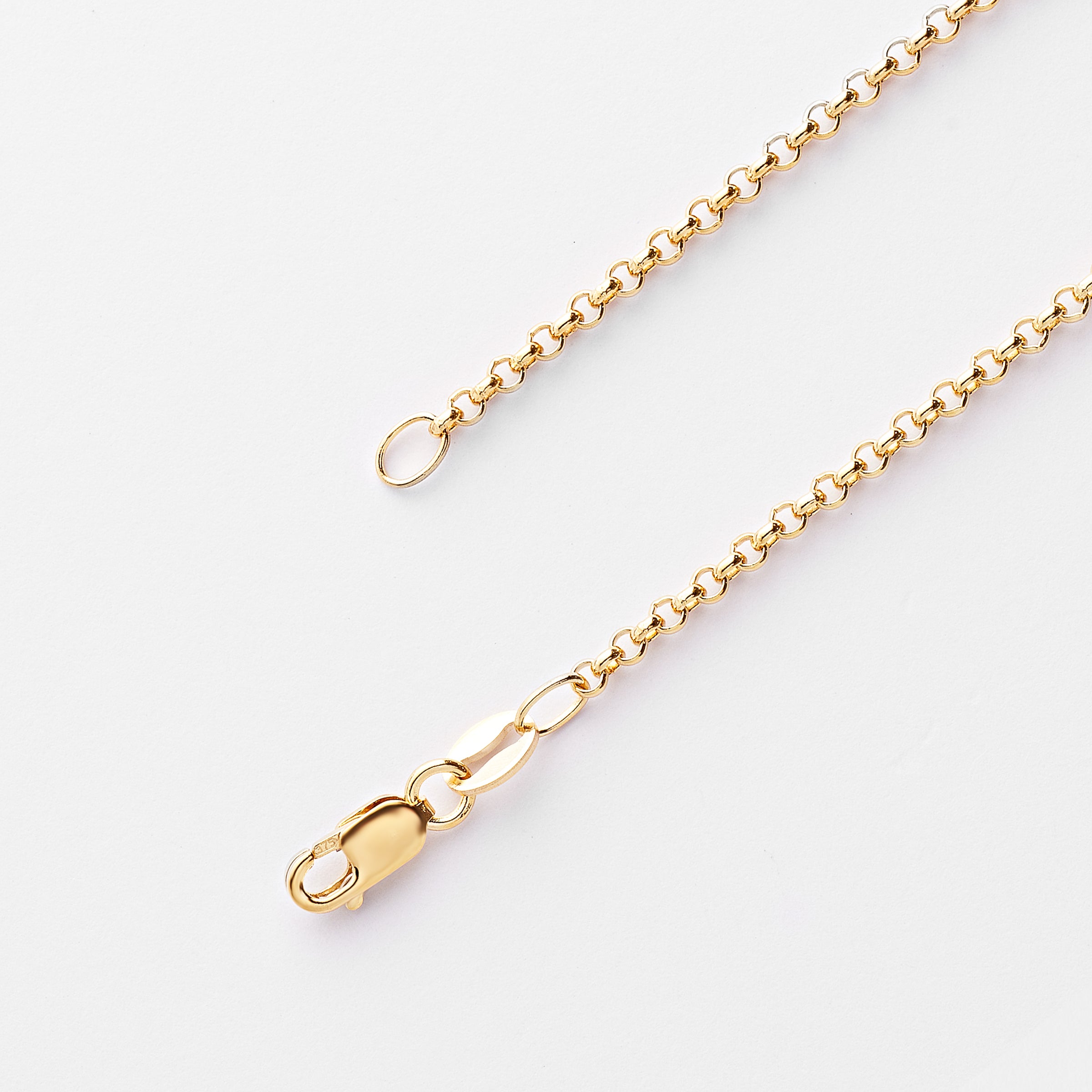 9K Yellow Gold Round Belcher Chain