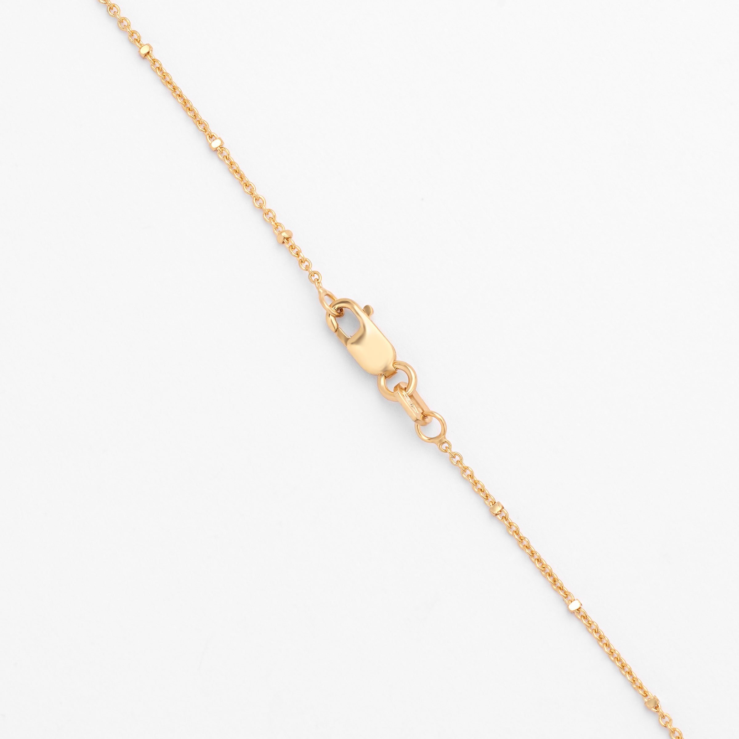9K Yellow Gold 50cm Tight Squared Ball Cable Chain 1.5mm
