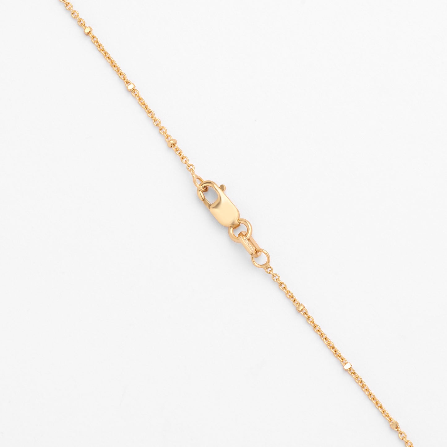 9K Yellow Gold 50cm Tight Squared Ball Cable Chain 1.5mm