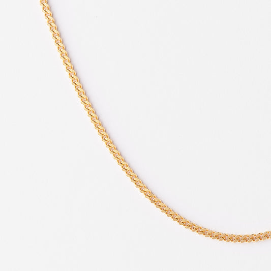 9K Yellow Gold Diamond Cut Curb Chain