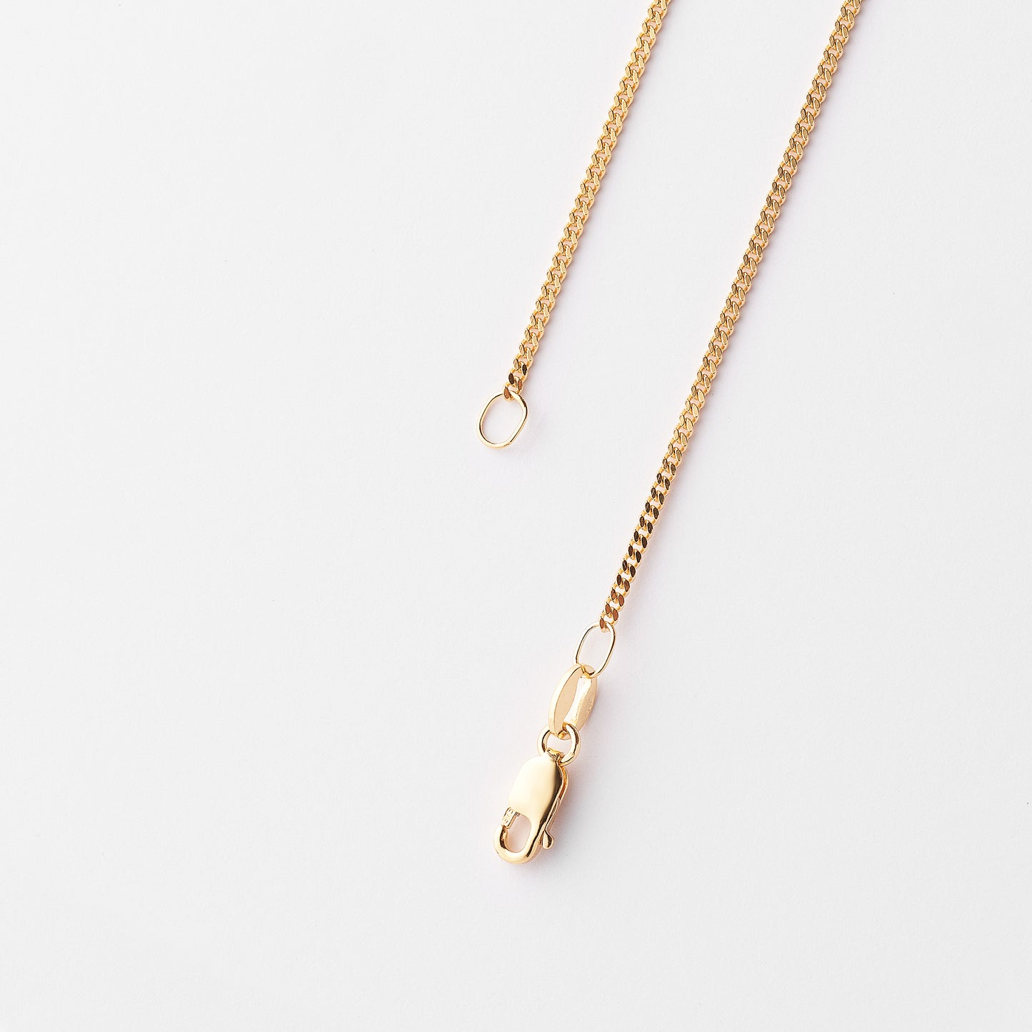 9K Yellow Gold Diamond Cut Curb Chain