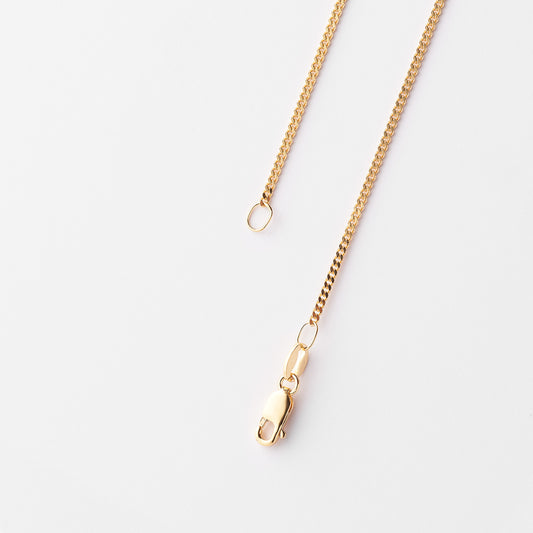 9K Yellow Gold Diamond Cut Curb Chain