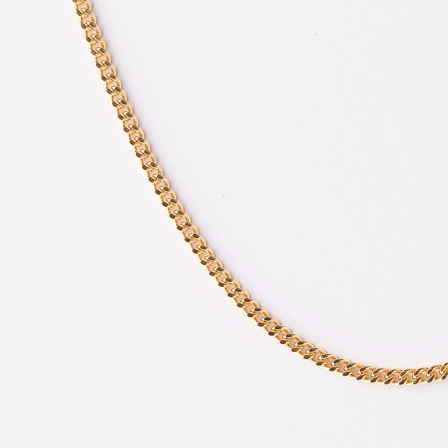 9K Yellow Gold Diamond Cut Curb Chain