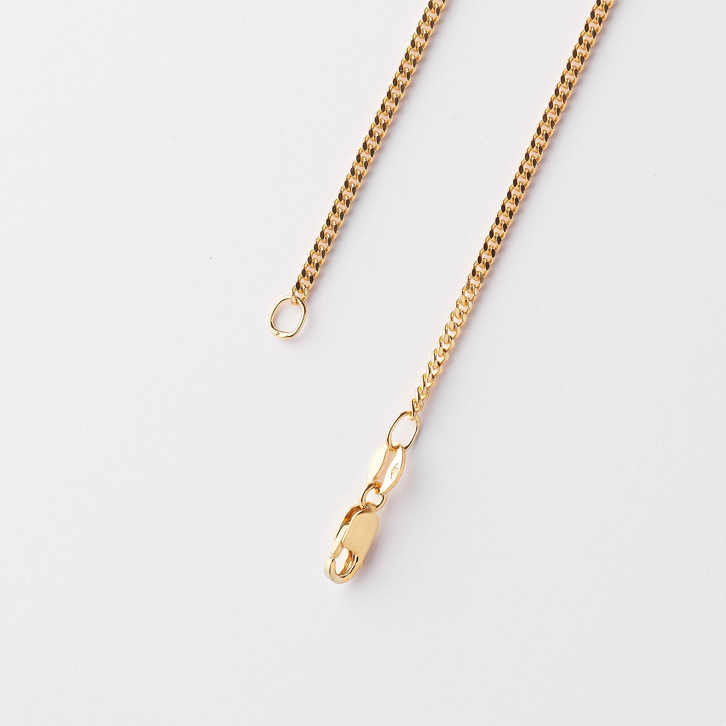 9K Yellow Gold Diamond Cut Curb Chain